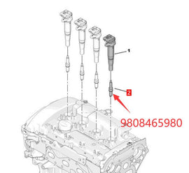 Оригинальная новая свеча зажигания Wanautoparts 9808465980 для Peugeot 3008 508 408 5008 Citroen C2 C3 C4 C5 DS4 DS3 DS5 