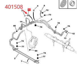 Wanautoparts Original new steering pressure switch direction oil pressure sensor 401508 for Peugeot 206 307 308 408 3008 508 Citroen C4 C5