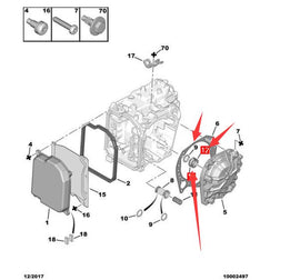 Wanautoparts Original new improved automatic transmission piston ring 256503 1628954980 for Peugeot 407 206 307 308 408 301 Citroen C3 C4 C5
