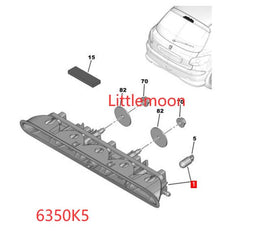 Wanautoparts Original new third brake light auxiliary brake light high brake light 6350K5 for Peugeot 206 207 hatchback