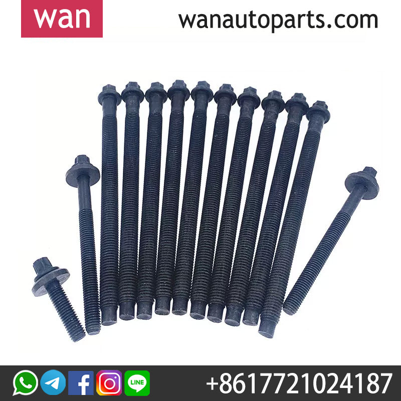 Wanautoparts original new cylinder head screw  0204C1 for Peugeot 207 308 408 508 3008 RCZ Citroen C4 C5 DS3 DS4 DS5 1.6T