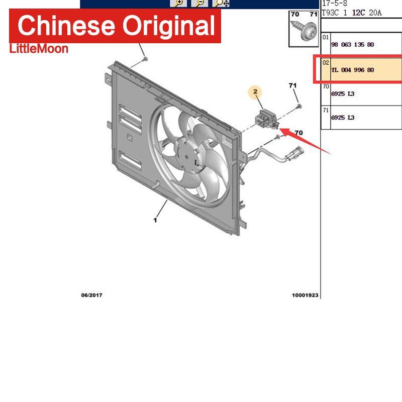 Wanautoparts Оригинальный новый электронный вентилятор, электроника, реле вентилятора 9673999980 для Citroen C1 C2 C3 C4 Peugeot 108 307 308 408 3008 5008 