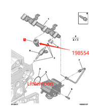 Load image into Gallery viewer, Wanautoparts Original new gasoline high pressure sensor high pressure fuel rail sensor 198554 for Peugeot 308 3008 408 508 Citroen C4 C5 DS