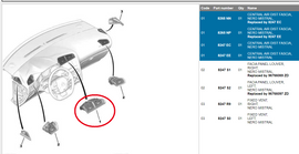 Wanautoparts original brand new air-conditioning outlet outlet grille outlet 8265NN for Citroen C4 DS4 (B7) middle