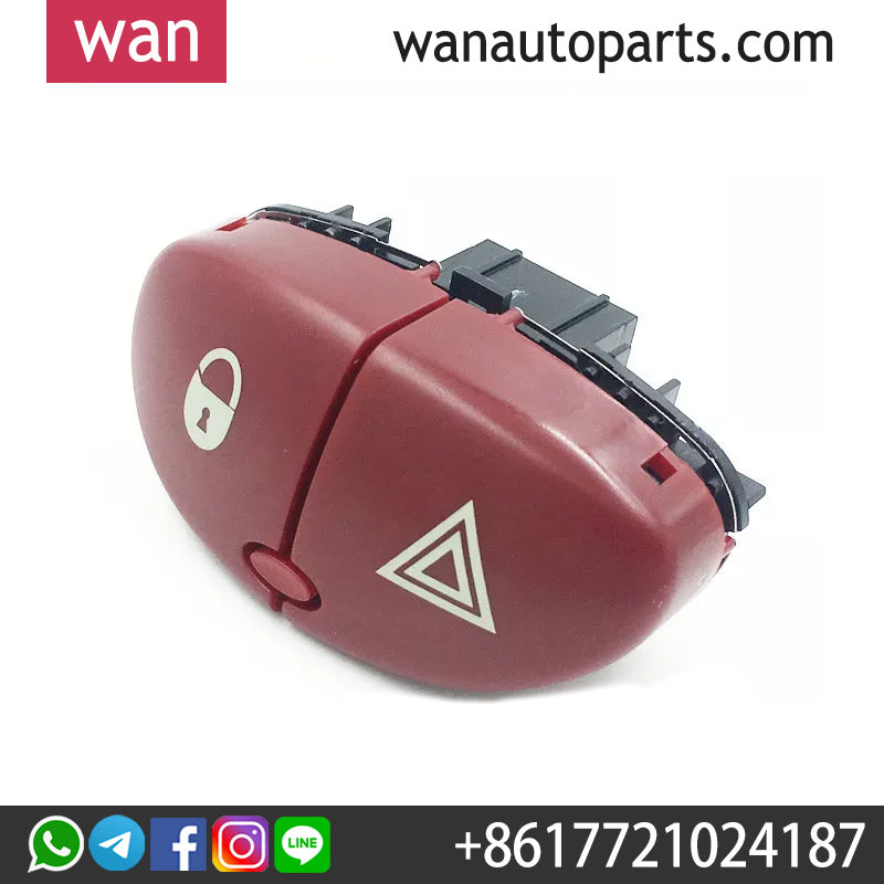 Wanautoparts Original brand new lock switch Hazard warning light switch Warning flash button for 6554L0 for Peugeot 206 206cc 207 Citroen C2