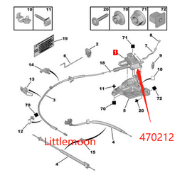 Оригинальный новый стояночный тормоз Wanautoparts, электронный тормоз в сборе, тормозной двигатель 470212 для Peugeot 10083008 5008 Citroen C4Picasso DS5DS6 