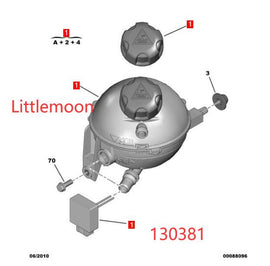 Wanautoparts Original new engine degassing tank antifreeze kettle antifreeze tank 130381 for Peugeot 3008 5008 DS5