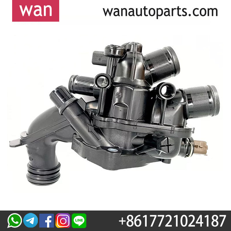 Wanautoparts Original brand new electronic thermostat assembly Outlet chamber assembly 9808646980 V764558080 for Peugeot 207 208 308 citroen