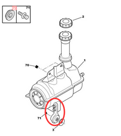 Wanautoparts Original brand new electronic hydraulic booster pump bracket, booster pump support frame for Peugeot 307