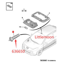 Wanautoparts Original brand new hood switch hood open button 636650 for Peugeot 307 308 408 206 207 Citroen C3 C4