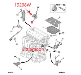 Wanautoparts Original new phase sensor engine camshaft position sensor 19208W for Peugeot 307 308 408 508 3008 407 607 Citroen C4 C5
