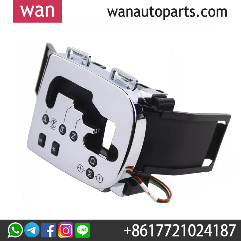 Wanautoparts Chrome-plated shifting panel Automatic gear position panel Gear position decorative cover For Peugeot 307 C4 Pallas 2461A9