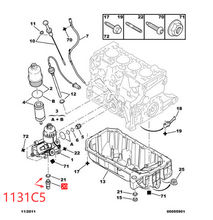 Load image into Gallery viewer, Wanautoparts Original new engine oil pressure switch oil pressure sensor 1131C5 for Peugeot 206 207 307 308 408 508 3008 Citroen C3 C4 C5 DS