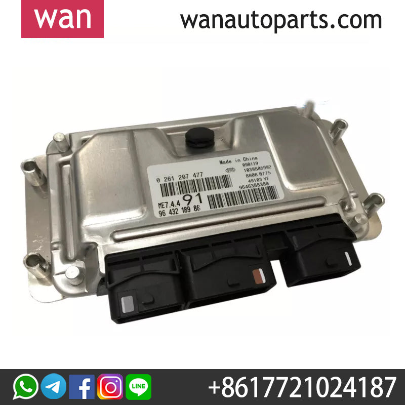 Wanautoparts Original new engine computer engine electronic control unit  ECU ME7.4.4 for Peugeot 206 207 307 Citroen C2 C3 Elyess