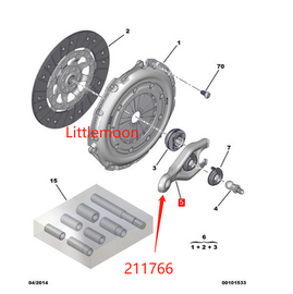 Wanautoparts Original new engine clutch release fork 211766 for Peugeot 207 307 308 408 3008 508 Citroen C3 C4 C5 DS5