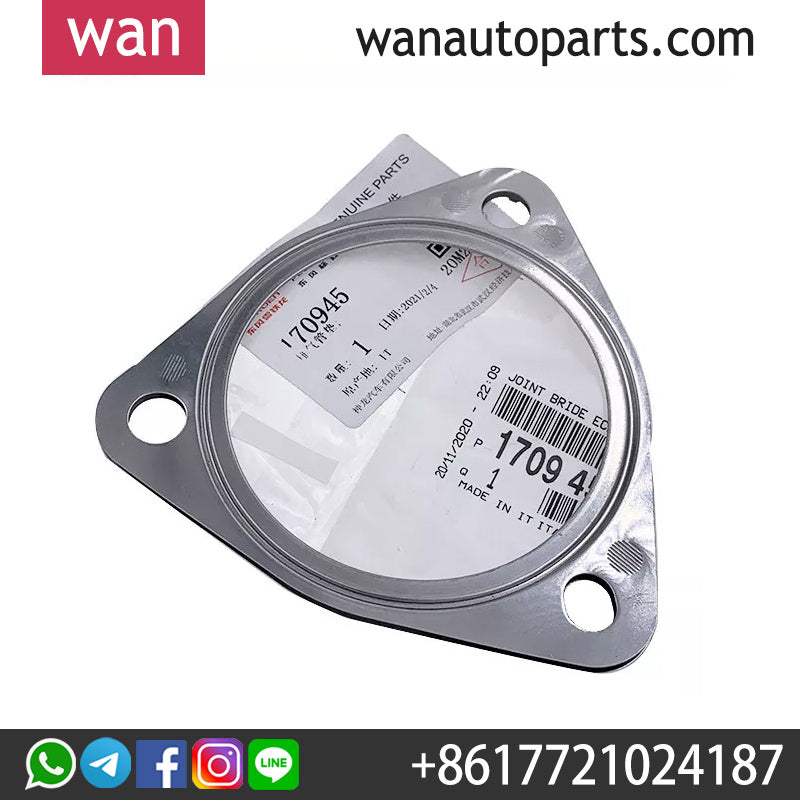 Wanautoparts Original new exhaust pipe flange gasket interface gasket 170945 for Peugeot 207 308 408 508 3008 CitroenC4 C5 DS4 DS5