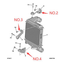 Load image into Gallery viewer, Wanautoparts Original new intercooler bracket 9803779180 9803778880 9803778980 for 308 408 508 3008 4008 5008 Citroen C4 C5 DS7 DS9