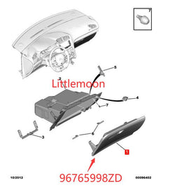 Wanautoparts Оригинальный новый чехол для перчаток второго пилота, чехол для перчаток 96765998ZD для Citroen C4 C4L C4longue 