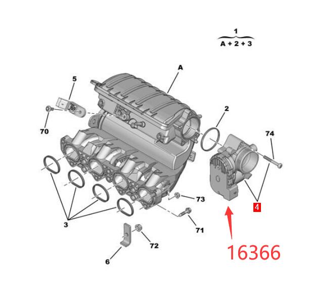 Wanautoparts Original brand new air intake electronic throttle 163669 9672486980 for Peugeot 301 2008 208 308 408 Citroen C3 C4 Elyess