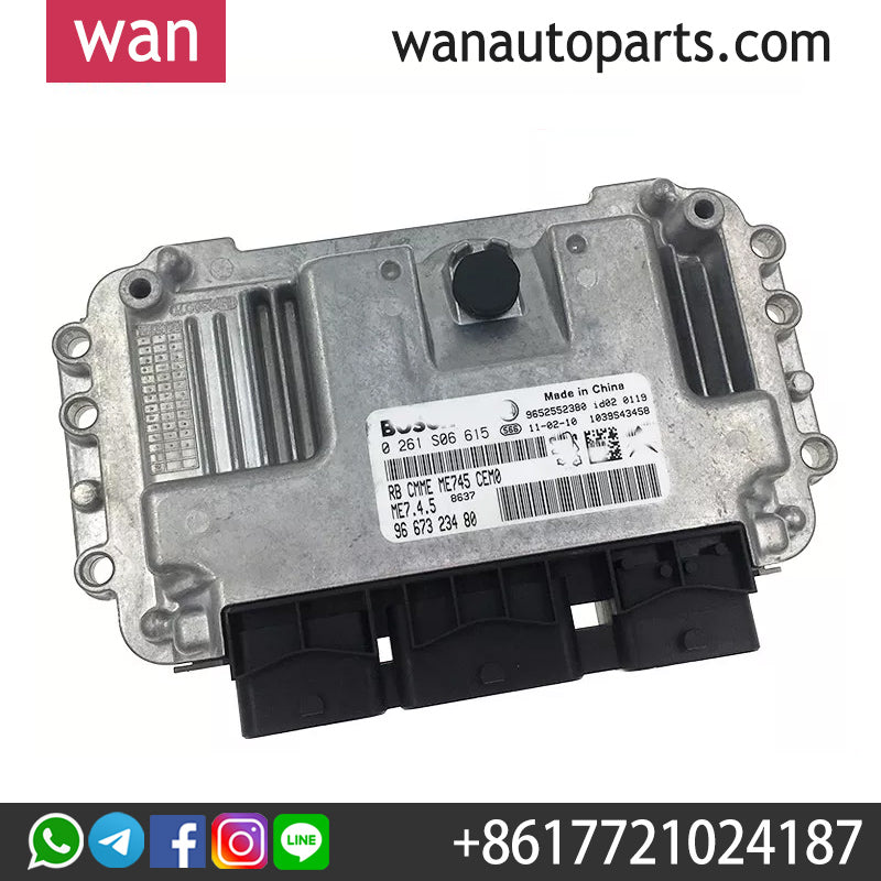 Wanautoparts New original engine computer engine control module for Peugeot 301 206 207 307 308 408 C2 C3 C4 zx Elyess ECU