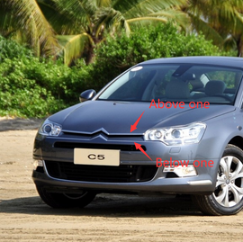 Wanautoparts Original brand new bonnet trim strip front bumper trim strip electroplating strip front logo for Citroen C5 09-13 X7