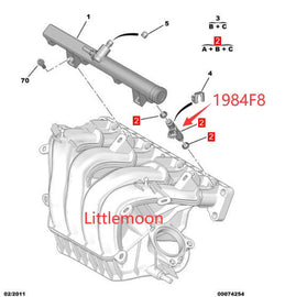 Wanautoparts оригинальный новый бензиновый инжектор 1984F8 для Citroen C3 C4 C5 Peugeot 206 307 308 408 508 407 3008 2,0 