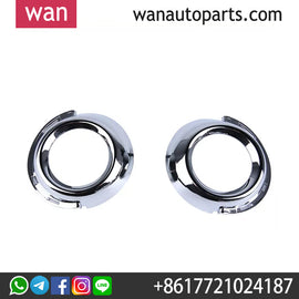Wanautoparts Original fog light frame Fog lamp cover Plating decorative frame Chrome plate cover Fog lamp decoration cover For Peugeot 307