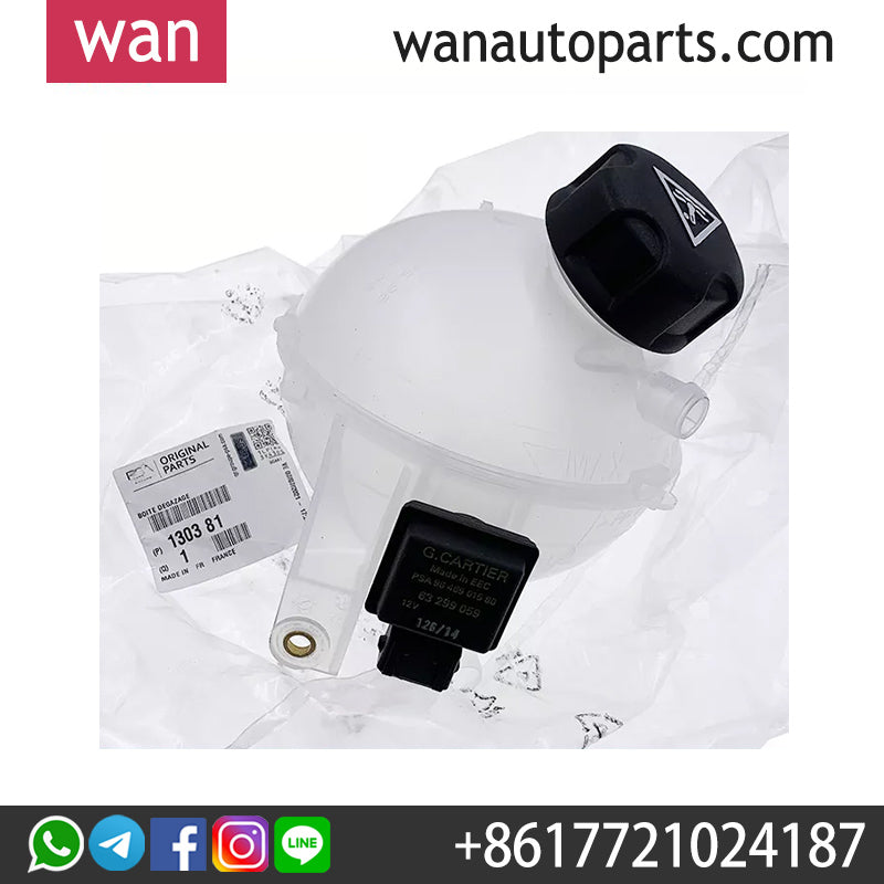 Wanautoparts Original new engine degassing tank antifreeze kettle antifreeze tank 130381 for Peugeot 3008 5008 DS5