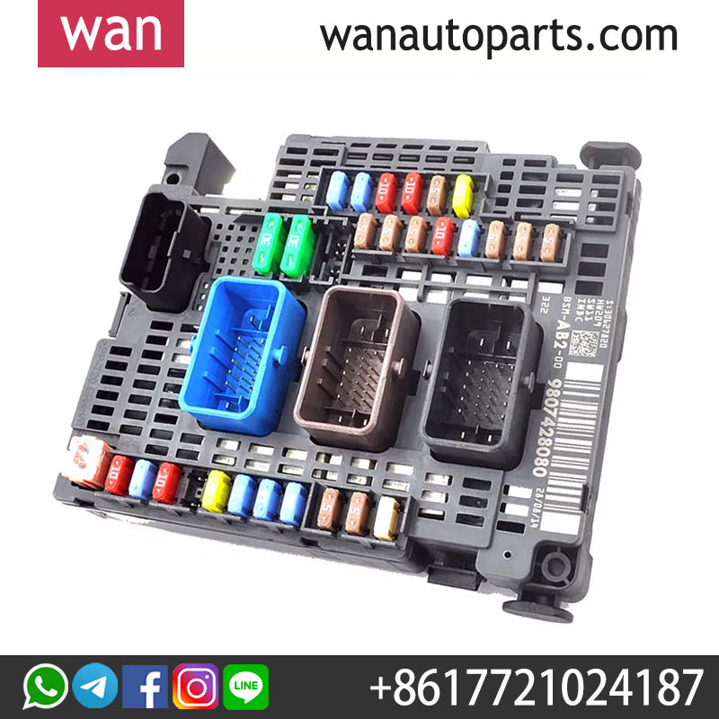 Wanautoparts original brand new fuse box electronic control unit BSM 9807428080 6500JL 6500JP 9677987180 for Citroen C4 DS4 DS5