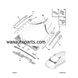 Original brand new front windshield beading windshield trim rubber beading Adhesive strips