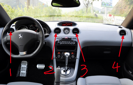 Wanautoparts original brand new air-conditioning air outlet interior ventilation grille for Peugeot RCZ 408 308CC 308SW