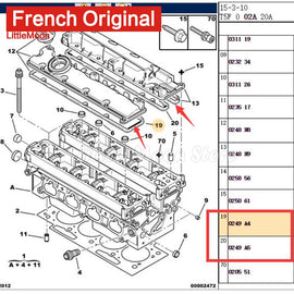 Wanautoparts Original brand new valve compartment cover 0249A4 0249A5 For Peugeot 206CC 307 406 407 607 Citroen C4 C5 XSara Picasso 2.0