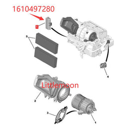Wanautoparts Original new air conditioning filter cover Ac filter cover 1610497280 for Peugeot 308 408 508 NEW