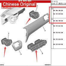 Cargar imagen en el visor de la galería, Wanautoparts original brand new air outlet air conditioning outlet grill 96764769ZD for Peugeot 301 Citroen Elysee C3