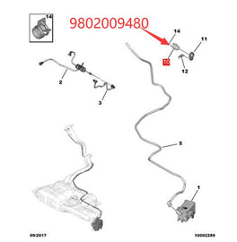 Wanautoparts Original new carbon canister solenoid valve 9802009480 for Peugeot 208 2008 308 408 3008 Citroen C3 C4 DS3 DS4 1.2T