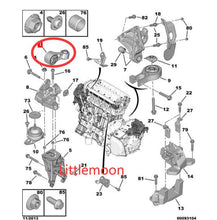 画像をギャラリービューアに読み込む, Wanautoparts Original new engine anti-torsion connecting rod upper bracket 1806A9 180669 1806J9 for Peugeot 407 508 807 Citroen C5 C6 C8