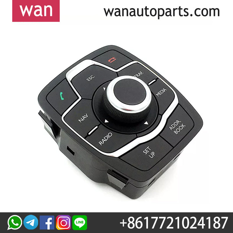 Wanautoparts New factory navigation switch Multi-function button Central control button 6593U1/98023785ZD for Peugeot 508 508sw