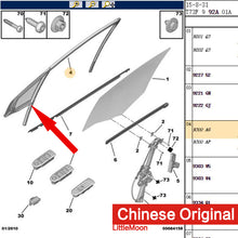 Cargar imagen en el visor de la galería, Wanautoparts Original brand new door mud tank front triangular glass door glass lifting rail 9300AG/9300AF for old Peugeot 408