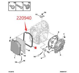 Wanautoparts Original brand new 4AT gearbox oil pan gasket 220940 for Peugeot 206 307 308 408 407 301 Citroen C2 C3 C4 C5