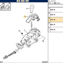 Charger l&#39;image dans la galerie, Wanautoparts Panneau de changement de vitesse chromé Panneau de position de vitesse automatique Couvercle décoratif de position de vitesse pour Peugeot 307 C4 Pallas 2461A9 