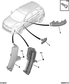 Wanautoparts Original brand new daytime running light LED headlight 1607835180 1607835280 for Citroen C4 Aircross
