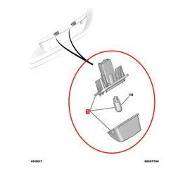 Wanautoparts оригинальный новый задний бампер фонарь номерного знака 6340A3 для Peugeot 307 306 207 206 407 308 Citroen Picasso C4 C5 