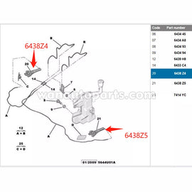 Wanautoparts 6348Z4 6348Z5 For Citroen C5 headlight cleaning water jet pump headlight cleaning retractor Headlight cleaning nozzle Original