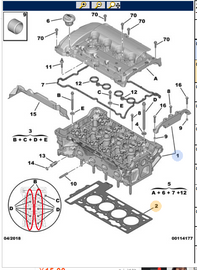 Wanautoparts original new cylinder head screw  0204C1 for Peugeot 207 308 408 508 3008 RCZ Citroen C4 C5 DS3 DS4 DS5 1.6T