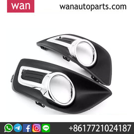 Wanautoparts Front fog light frame Fog light decorative cover Plating frame Chrome decorative cover for Citroen C4 C-quatre