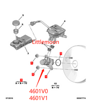 Cargar imagen en el visor de la galería, Wanautoparts Original brand new brake master cylinder 4601V1 4601V0 for Peugeot 307 308 408 RCZ Citroen C4 C4pallas C4lounge