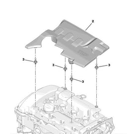 Wanautoparts original brand new engine upper decorative cover suitable for Peugeot 3008 508 408 308 Citroen C4 C5 1.6T