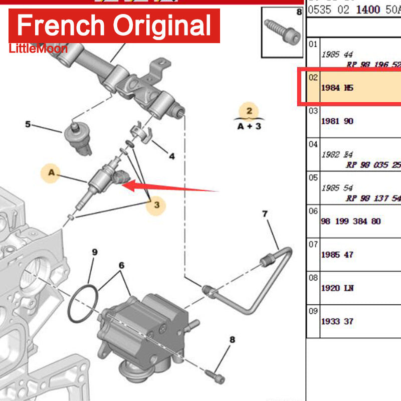 Wanautoparts – injecteur de carburant 1984H5, flambant neuf, pour Peugeot 207 308 408 508 3008 5008 RCZ citroën C2 C3 C4 C5 DS4 DS3 DS5 1.6T 