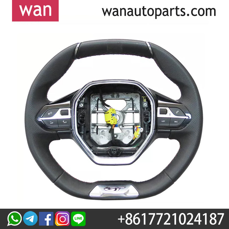 Wanautoparts Steering wheel Sport steering wheel GT steering wheel For Peugeot 3008 4008 5008 508