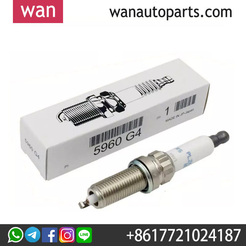 Wanautoparts Genuine spark plug 5960G4 for Peugeot 206 207 308 508 3008 2008 Citroen C3 C4 C5 DS5 DS4 DS3 1.6T